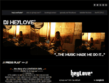 Tablet Screenshot of djheylove.com